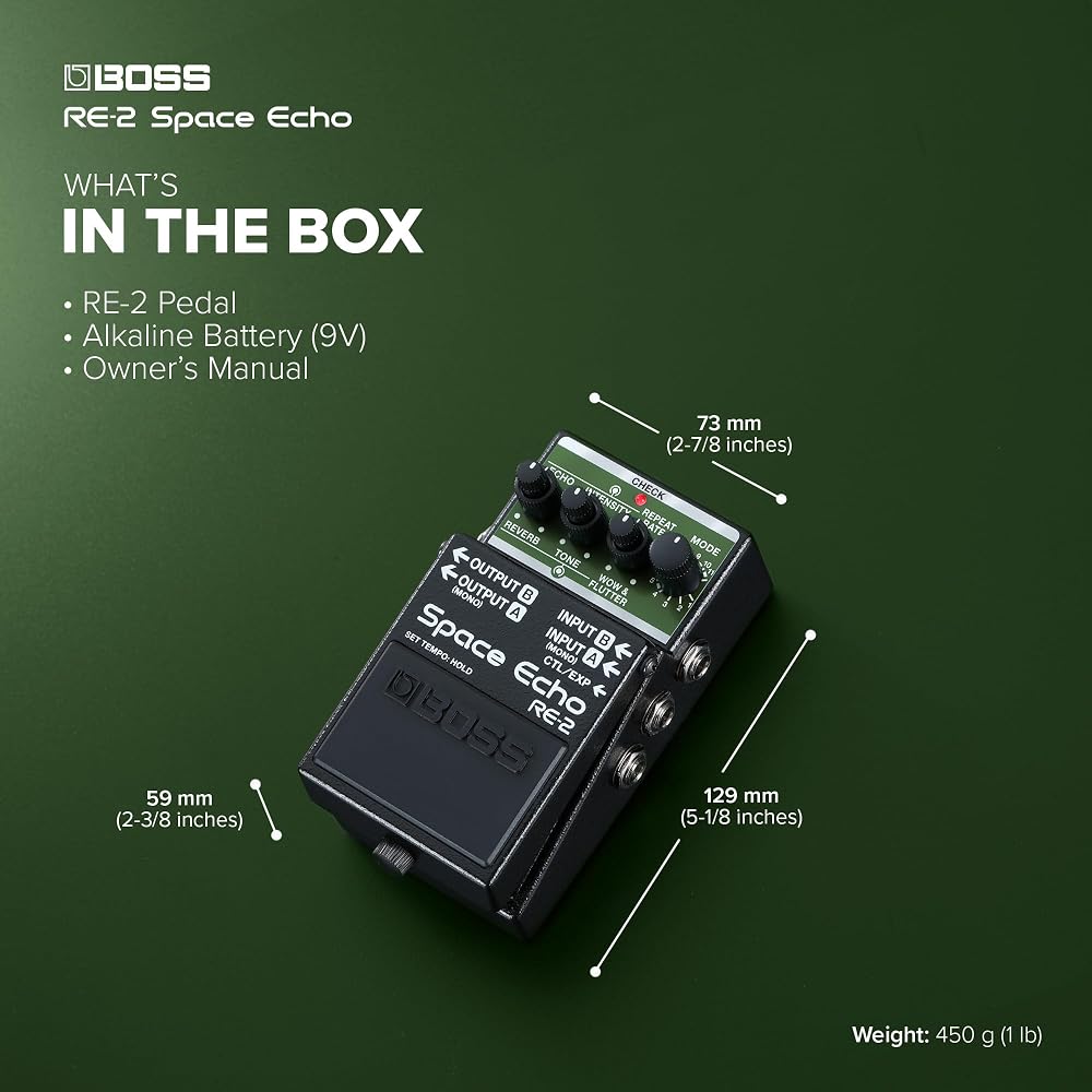 BOSS RE-2 Space Echo Echo Echo Ray Reverb Guitar Effector