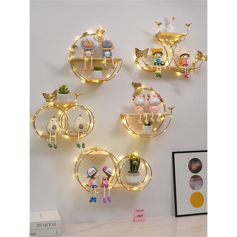 Punch-free Living Room Wall Hanging Wall Decoration Light Luxury Wall Pendant Sofa Background Wall Decoration Storage Rack