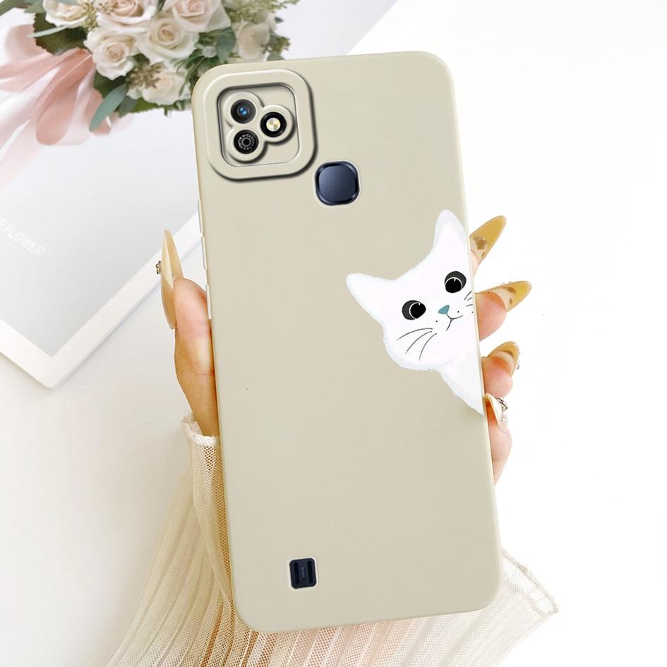 For Infinix Smart HD 2021 Case Cute Cartoon Cat Back Cover Candy Painted Soft Silicone Phone Shell For Infinix SmartHD 2021 Capa