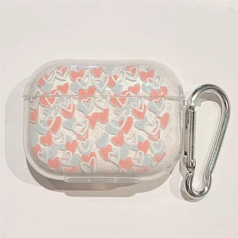 Applicable to Apple AirPods pro1 generation wireless bluetooth headset cover glitter love soft simple men and women protective case