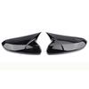 2PCS Horn Style Side Mirror Covers for Honda Civic 10th 2016-2020 ABS Plastic Car Exterior Accessories