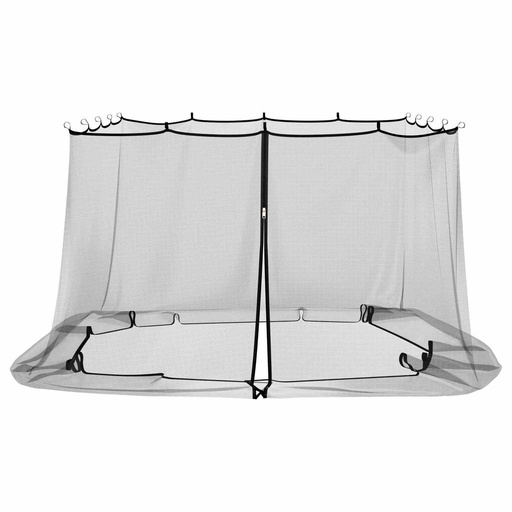 Moskitonetz für Pavillon 220 Maschen Schwarz 3,6 x 3,6 x 2 m