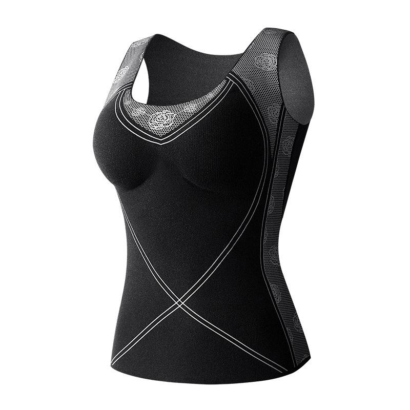 

Женский бесшовный антибактериальный жилет с подогревом и нагрудными подушечками - Осень/Зима L: 80-100 lbs