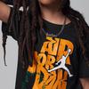 Jordan Round Neck Letter Print Casual Short Sleeve T-Shirt Kids Tops Black HJ2206-010