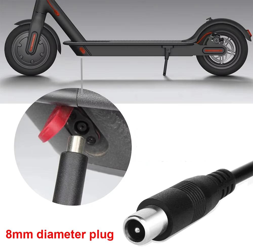 42V 2A Nabíječka pro elektrickou koloběžku 5,5×2,1mm 3pinový letecký konektor pro elektrické koloběžky Xiaomi Ninebot M365 Segway 36V 10S Li-ion baterie