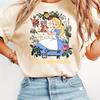Alice in Wonderland Tshirt Parentchild Clothing Casual Cotton Short Sleeve Travel and Unisex Women Kids Unisex Oversized