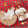 Pet dog clothes Autumn Winter Fluffy Deer Vest Dress Handmade for Small Medium Dogs Photography Costume for dog Cat Dog Set