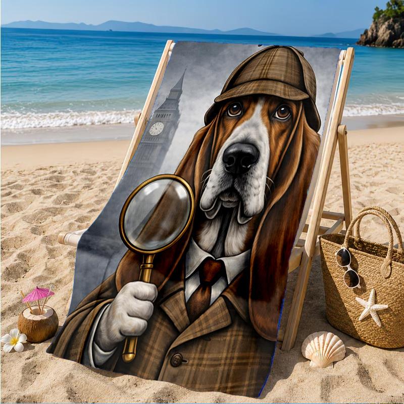 Sherlock Victorian Mystery Beach Towel, Microfiber Beach Towel, Perfect For Pool, Beach, Travel, Home Decor Beach Party Fan Gifts