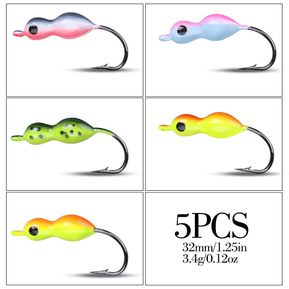 

Sougayilang приманка для зимней рыбалки 5 шт. мягкая приманка морская рыбалка пресноводные рыболовные снасти аксессуары приманка 5pcs