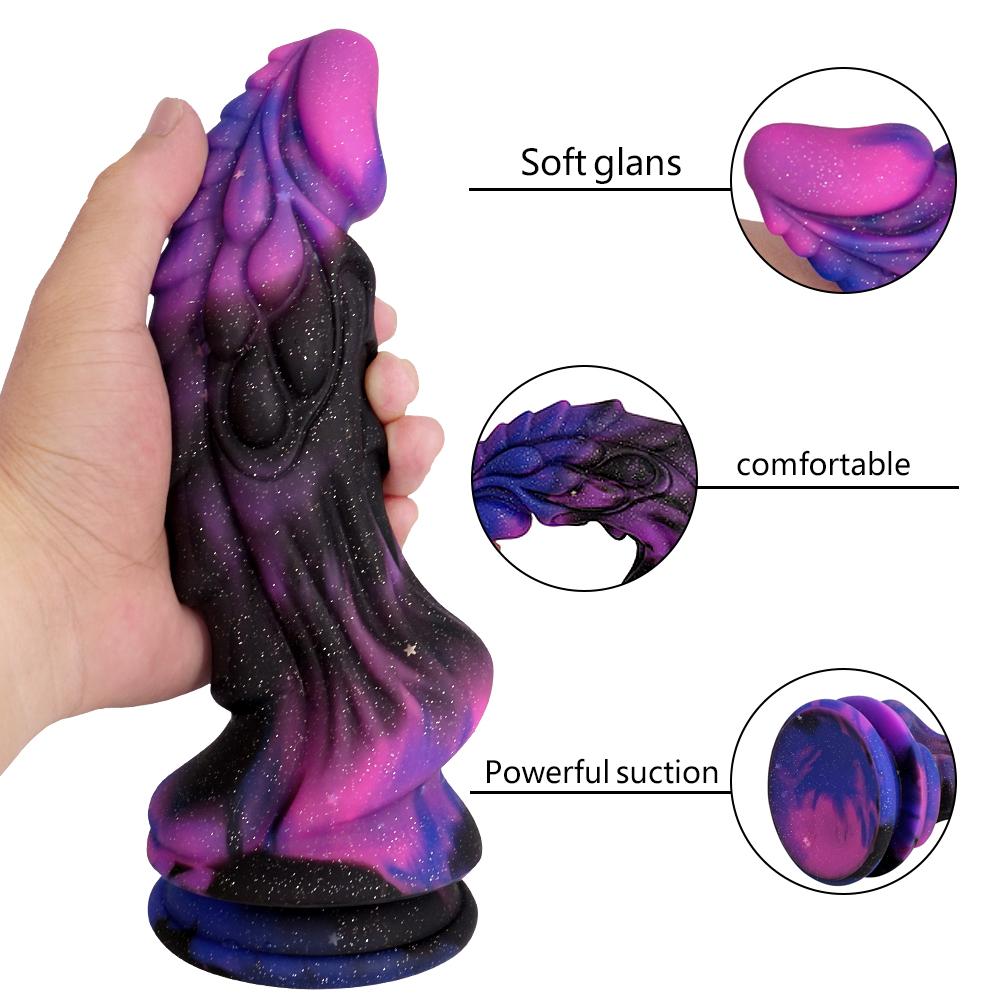 Star Abnormity Simulation Silicone Dildo Thick Long Female Masturbator Anal Plug Expansion Anal Female Sex Toys