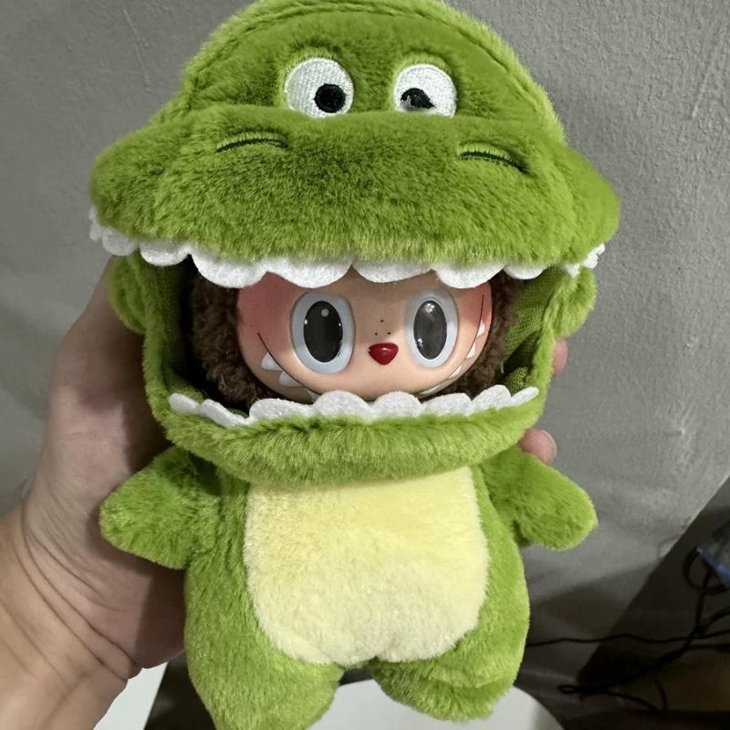 17cm  Cloth Enamel Doll Handmade Clothes Dinosaur Suit Headbands Hats Etc No Doll Only Clothes