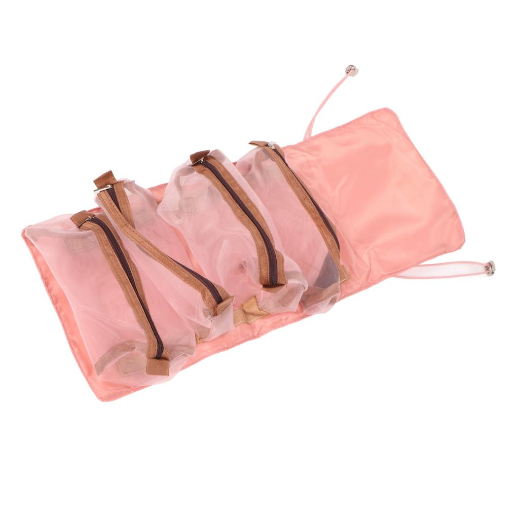 Detachable Cosmefic Bag Foldable 4 in 1 Multifunction Hanging Makeup Bags with Hook and   for Outdoor Travel