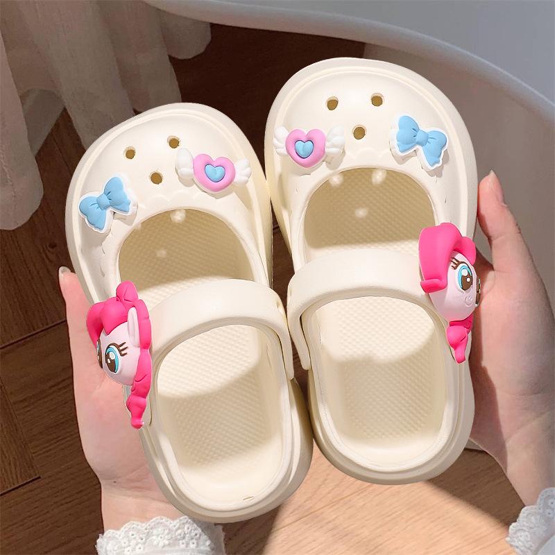 Garden Shoes Age-Size Female Parent-Child Beach Sandals Light Bottom Hole Shoes DIY