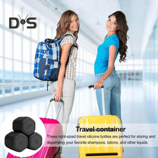3 szt. Pojemniki podróżne Duża pojemność Odporne na wycieki Lekkie Przenośne Magnetyczne Pudełka do przechowywania szamponu i odżywki