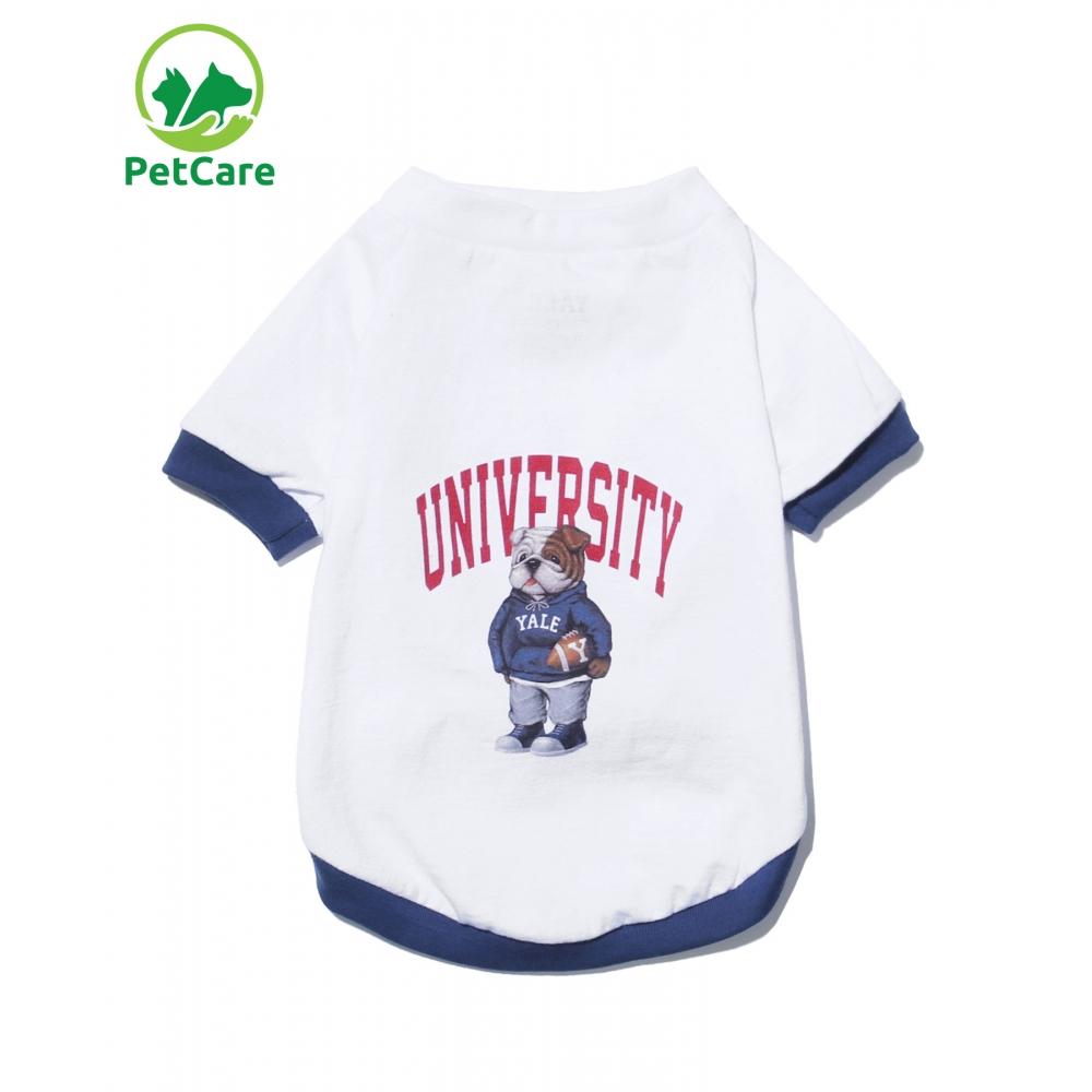 

YALE UNIVERSITY DAN DOGGY TEE WHITE