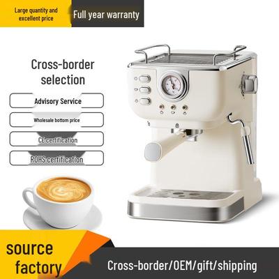 Italian Semi-Automatic Espresso Machine with Milk Frother for Home or Office