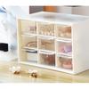 White Desktop Organizers Nine Square Grid Storage Case Desk Organization Box  Office Use