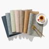 4pcs PU Leather Placemat Rectangular Dish Mat Kitchen Supplies Coasters  Dinning