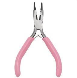 Cute Pink Handle Anti-slip Splicing and Fixing Jewelry Pliers Tools & Equipment Kit for DIY Jewelery Making Needlework