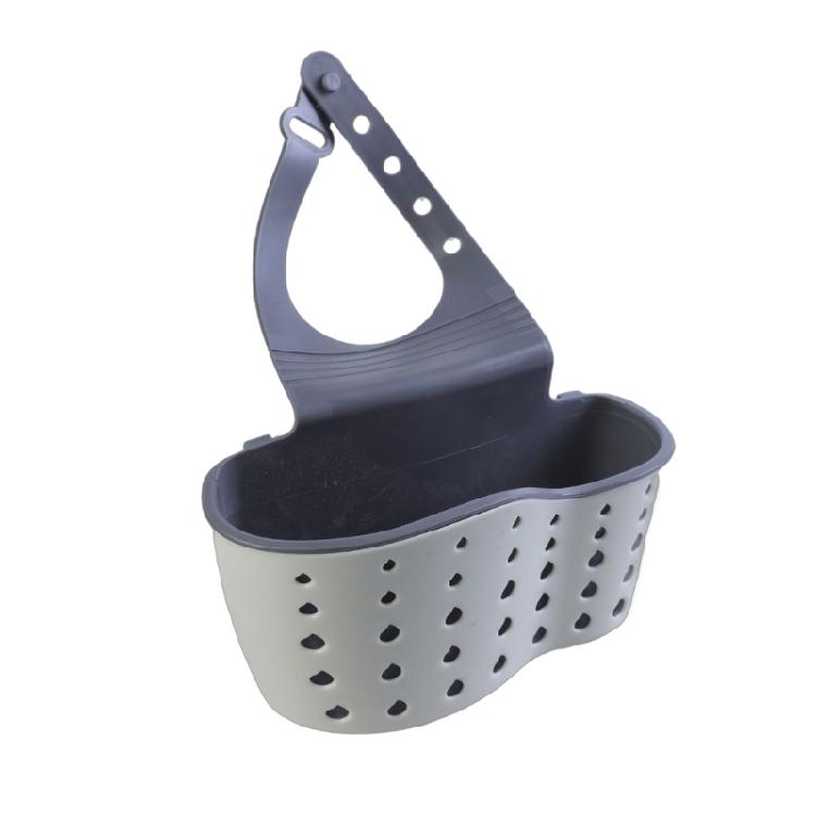 Multifunctional Sink Organiser for Sponges Brushes and Soap Drain Basket Bag Bathroom Faucet Cleaning Accessories Rack