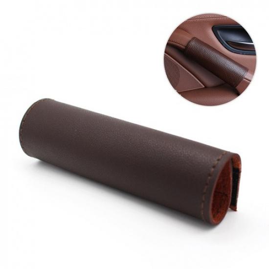 Fit BMW 5 Series F10 1*Door Handle Panel Pull Handle LEATHER Cover+Magic Paste