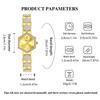 YaLaLuSi Luxury Gold Rhinestone Women Watch Elegant Dress Quartz Watch for Women Gift Box Set