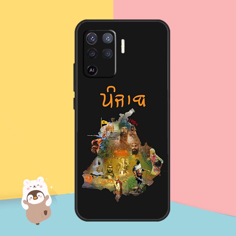 Чехол для телефона с картой Пенджаба для OPPO A15 A16 A5S A5 A9 A31 A53 A53S A52 A72 A83 A91 A93 A54 A74 A94 OPPO A94 4G