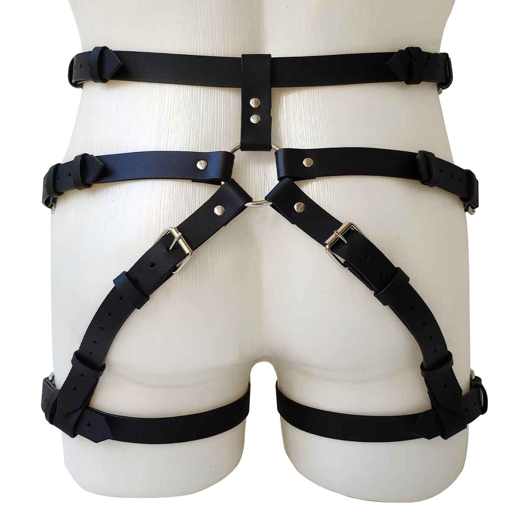 Men'S Leg Belt Harness Gay Body Bondage Lingerie Sissy Clubwear For Gay Sex Rave And Clubbing Mens Leather Harness Bondages Gear