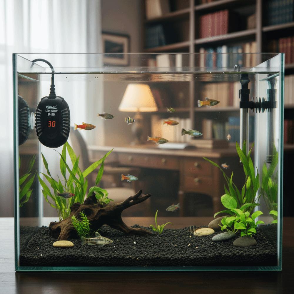 Automatic Temperature Submersible Heater LED Digital Display Fish Tank Heating Rod  Mini Aquarium
