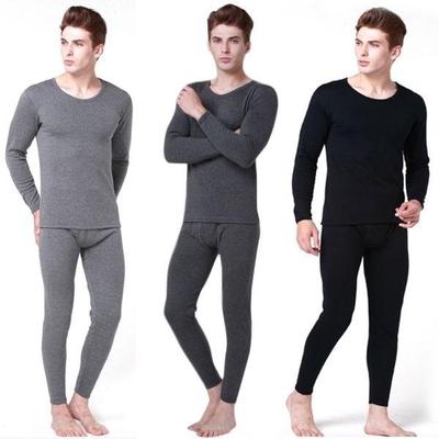 Mens Winter Plush Warm Thermal Underwear Mens Long Johns Thermal Underwear Sets Thick Long Johns