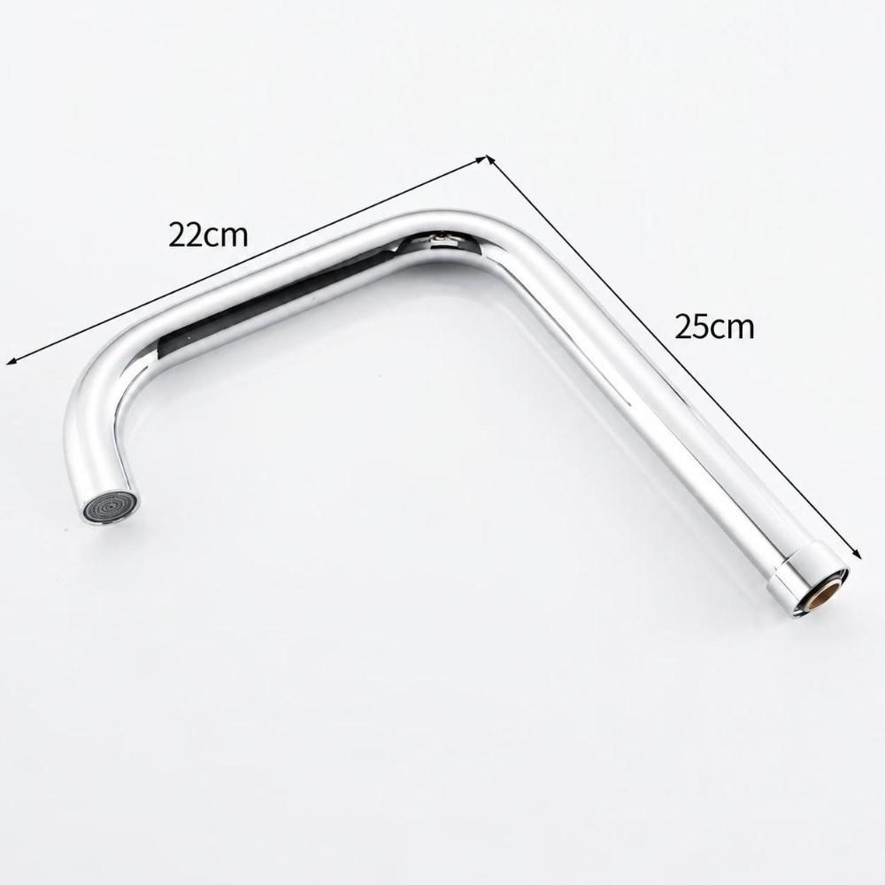 25mm Thread Faucet Elbow Pipe Zinc Alloy Kitchen Faucet Pipe Durable Faucet Outlet Tube Kitchen