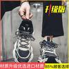 Men's shoes summer breathable 2025 new youth platform casual dad shoes men's versatile mesh sports trendy shoes