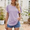 Women's Hole Hole Hollow Round Neck Short Sleeve Hole Eye Casual T-shirt