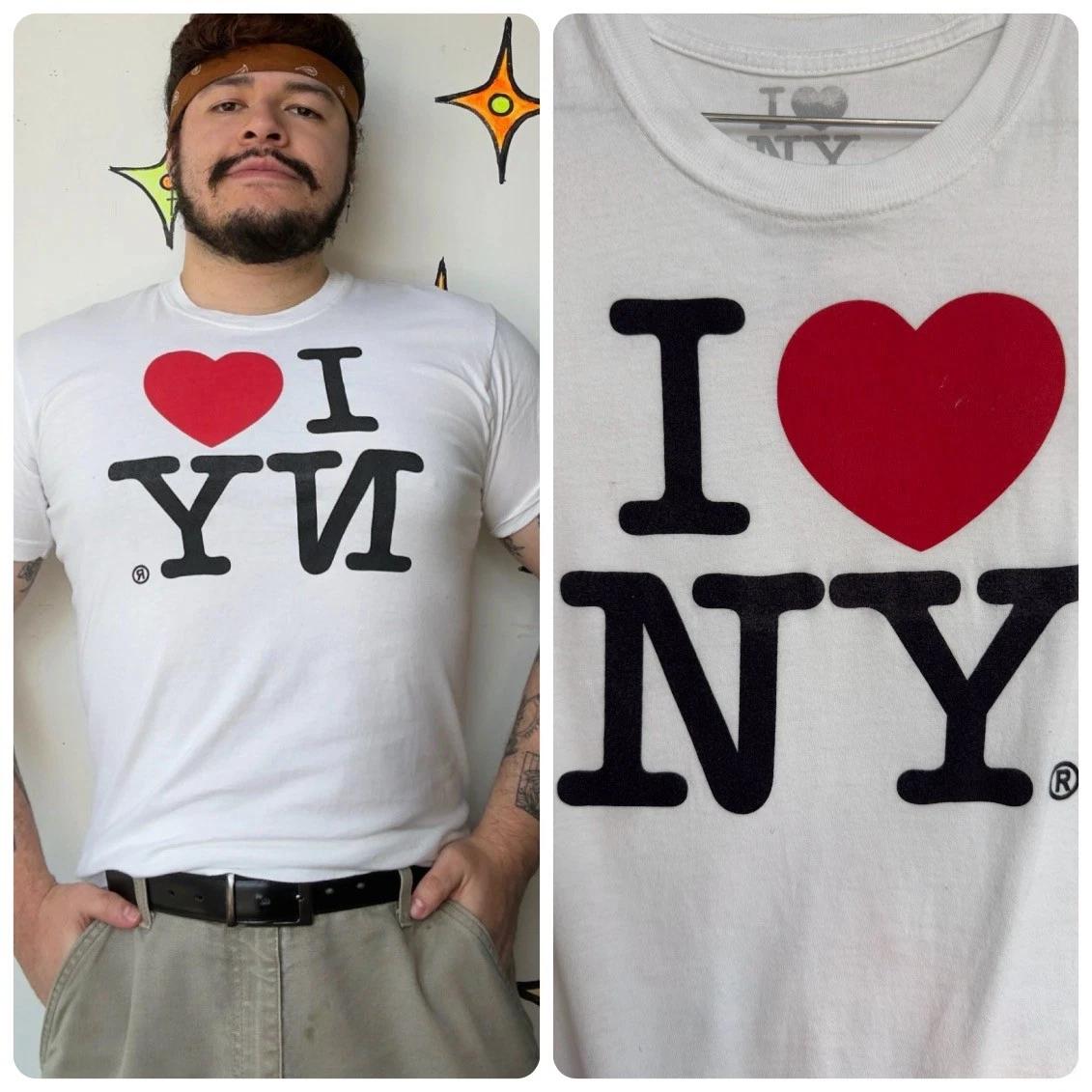 

Vintage 90s Y2K I Heart NY Tee T Shirt New York City Souvenir Novelty Tee M L