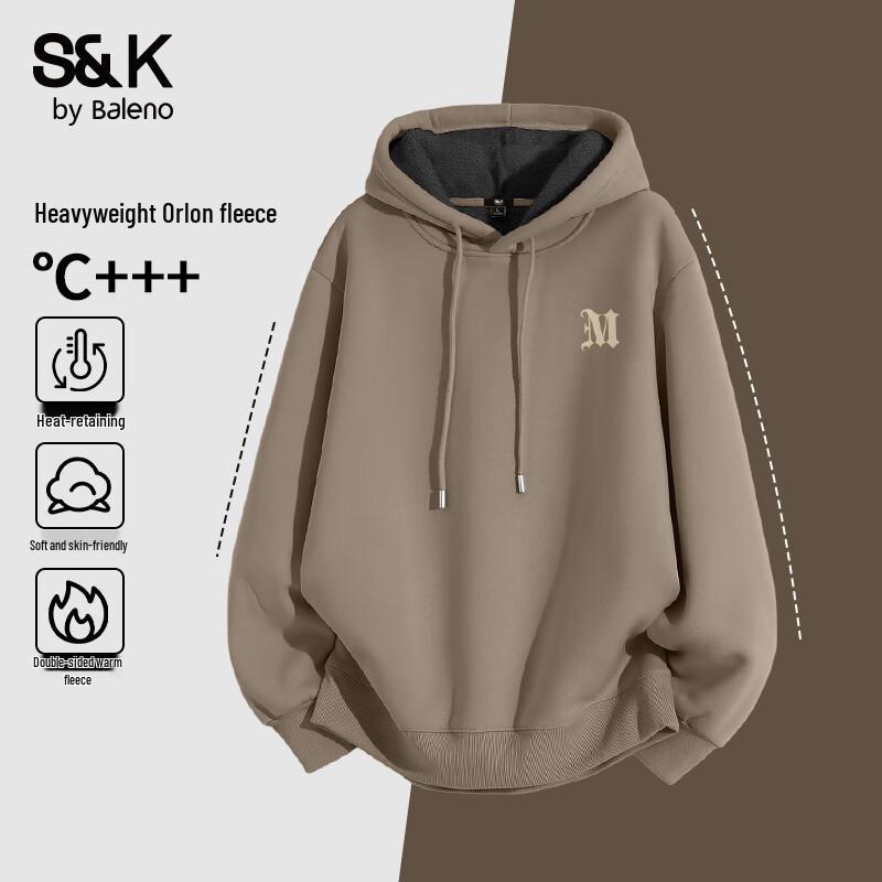 

Baleno S&K Men s Fleece-Lined Hooded Sweatshirt L
