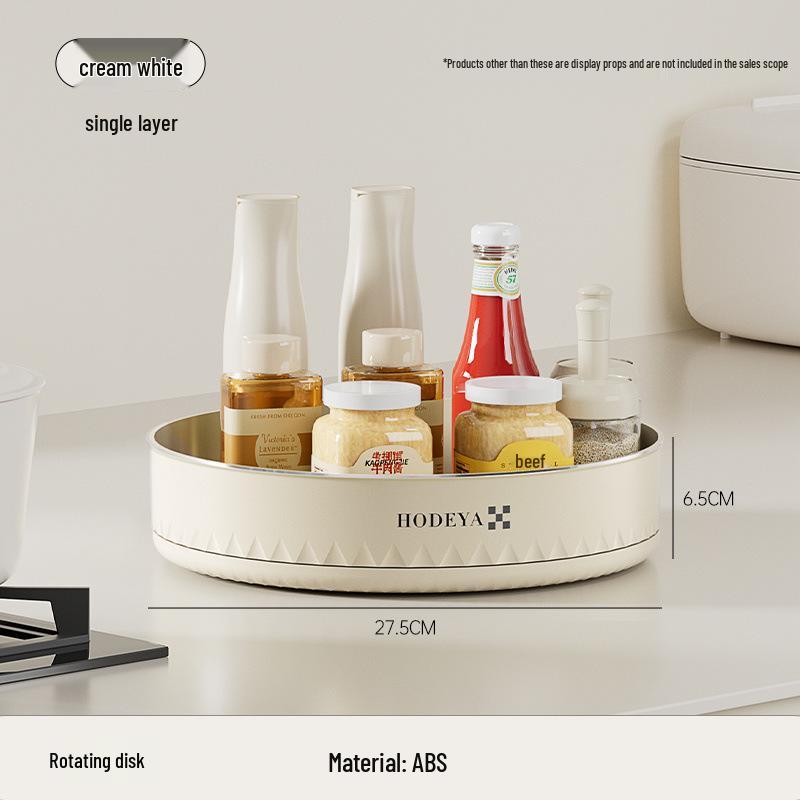 Dönen Mutfak Baharatlık & Baharat Düzenleyici - Şişeler ve Kavanozlar için Çok Fonksiyonlu Köşe Depolama