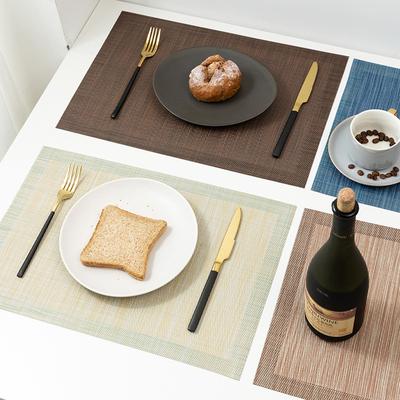 Podkładka Kwadratowa, wodoodporna i olejoodporna podkładka hotelowa z PCV w stylu zachodnim Izolowana mata na stół do jadalni