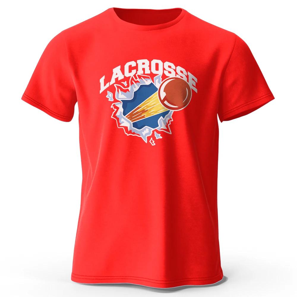 Lacrosse Logo Printed 100 Cotton Funny TShirt for Unisex Unisex Oversized Casual Sport Clothing Tops Tees