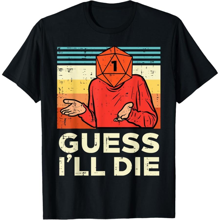 

Rpg Gamer 1 Guess Ill Die Retro Men Boys Kids Youth T-Shirt XXXXXL чорний