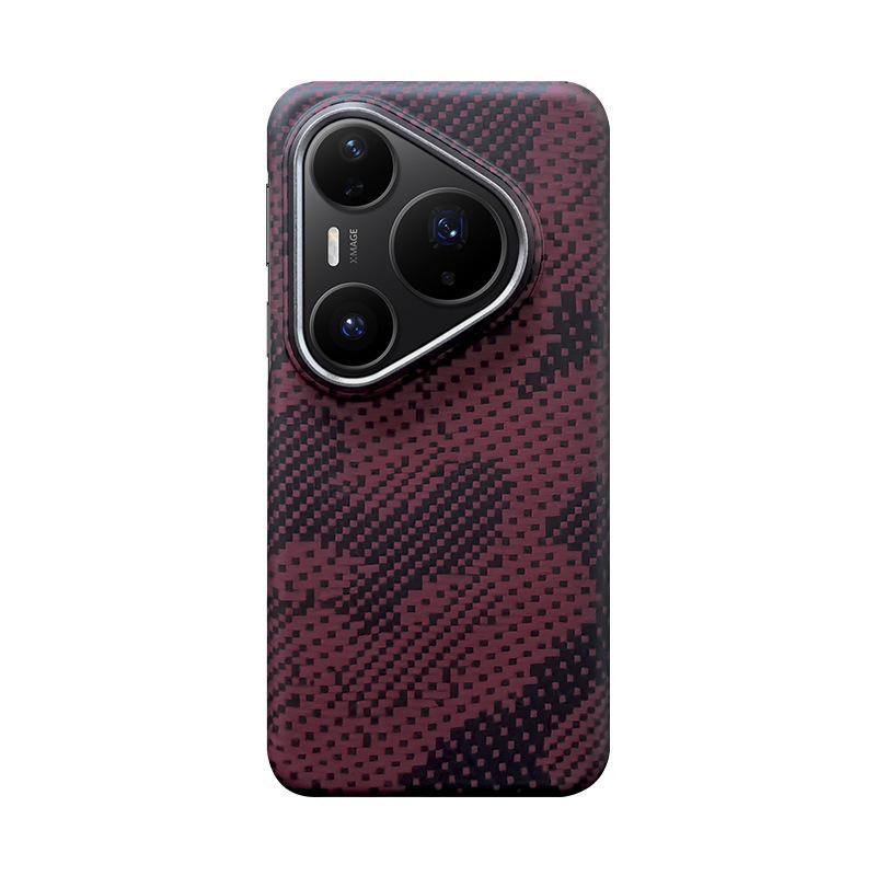 Applicable to Huawei Pura80Pro mobile phone case Magnetic Kevlar P80Ultra aramid carbon fiber 80 protective case huawei p80pro/80pro+