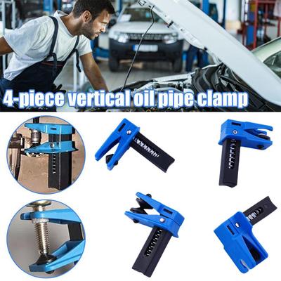 4Pcs Brake Tubing Clamp Oil Pipe Plug Hose Line Block Off Cap Set for Auto Motorcycle Repair Maintenance Tools