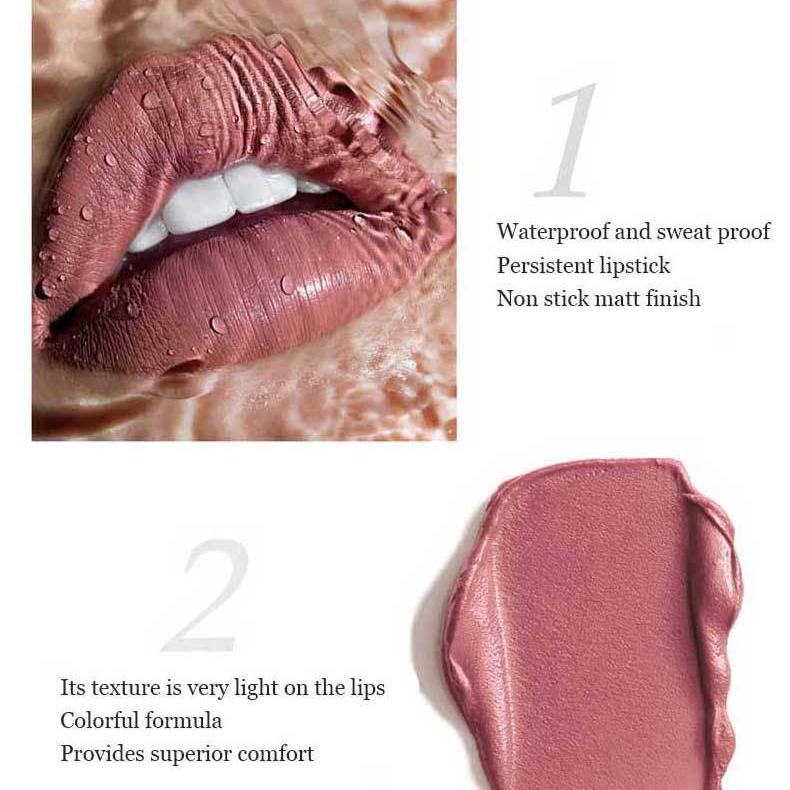 12-Color Velvet Matte Lipsticks Long-Lasting Waterproof and Smudge-Proof Lipstick Perfect Valentine's Day Gift for Women Valentine's Day Gifts