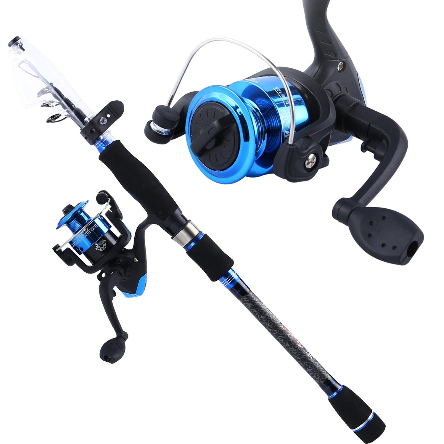 

Комбинированная рыболовная катушка и удочка Портативная телескопическая удочка 1,8 м и гладкая спиннинговая катушка 2.1M