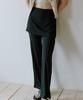 OCTETTE Jersey Skirt Wrap Pants_Black