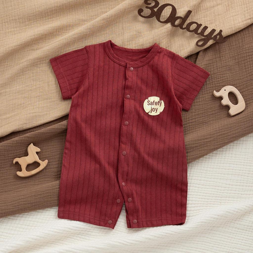 Baby Pferd Sternzeichen Langarm Body - Chinesischer Neujahrsstil, Reine Baumwolle, Knochenloses Design