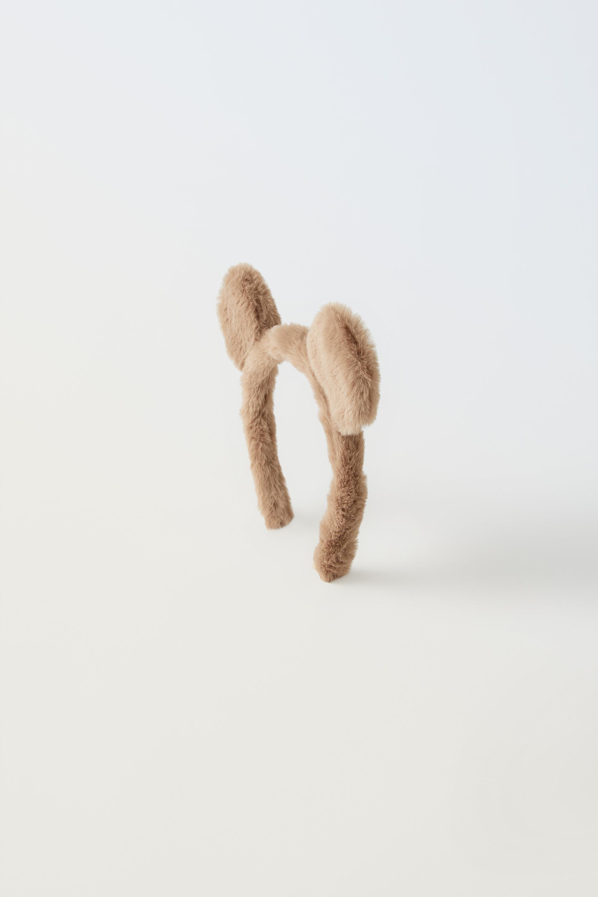 

ПОВЯЗКА НА ГОЛОВУ ИЗ ИСКУССТВЕННОГО МЕХА С МАЛЕНЬКИМИ УШАМИ