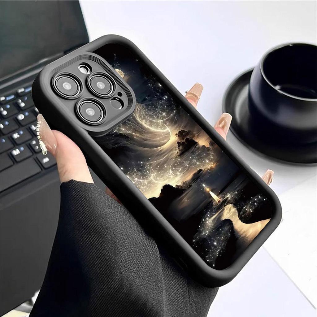 Starlight Road Grooved Black Case for iPhone 15/16/17 Pro Max