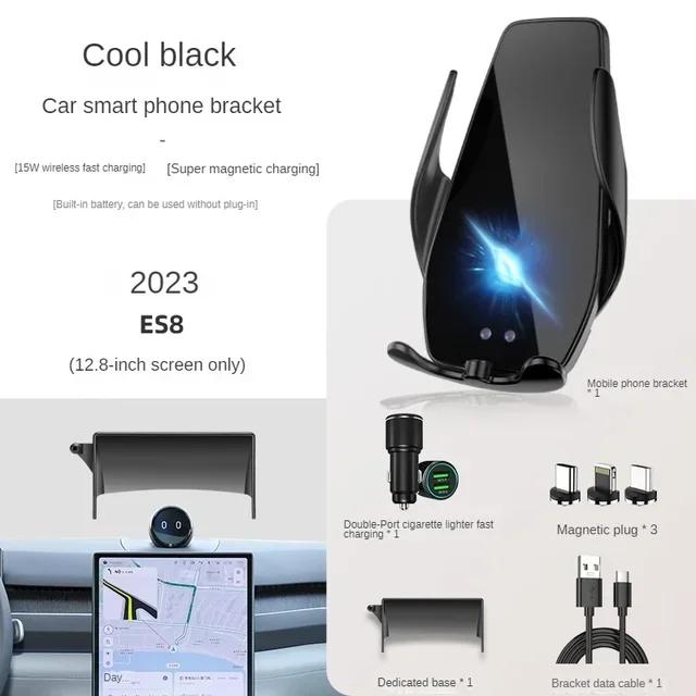 2025 2025 For NIO ES6 ES7 ES8 EC7 Car Screen Phone Holder Wireless Charger Navigation Modification Interior 12.8 Inch Size