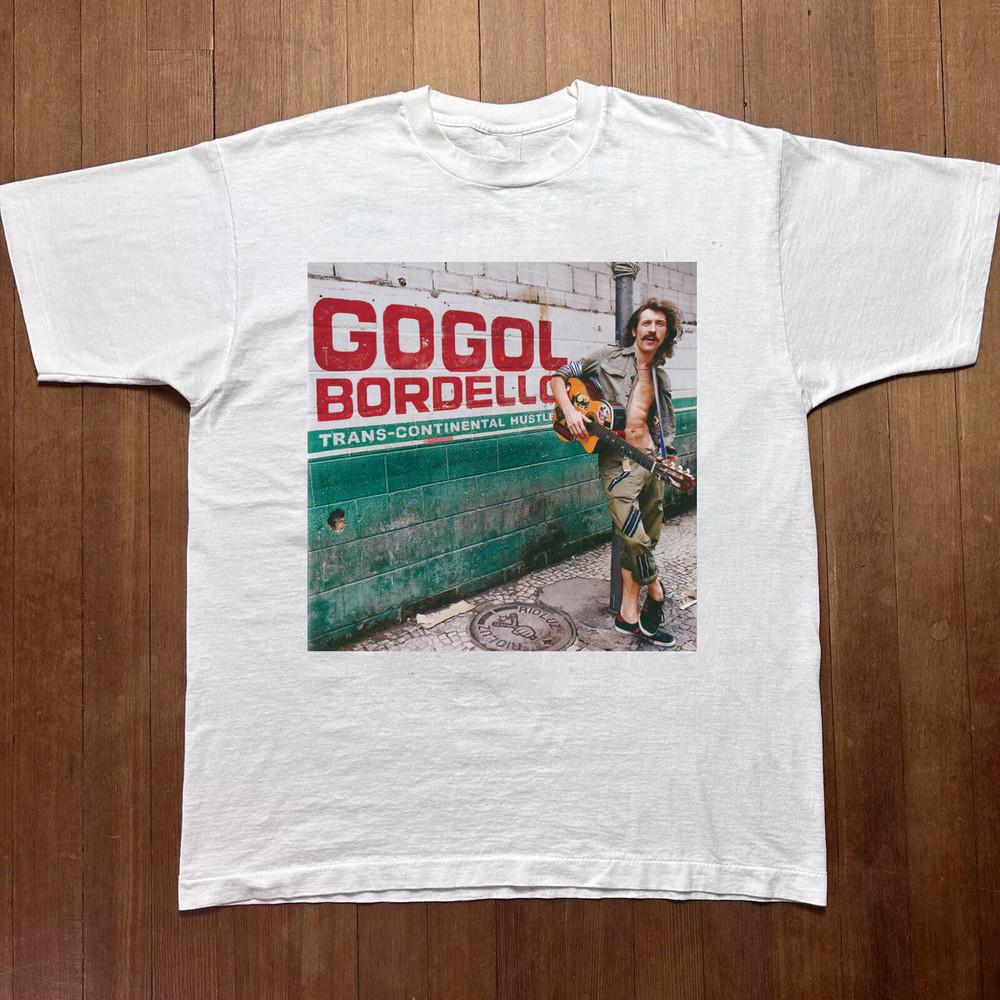 Gogol Bordello Группа Транс-Континен wbr/ тальный Хастл ПОЛНЫЙ Размер S-5XL SS1182 Унисекс Футболка XL
