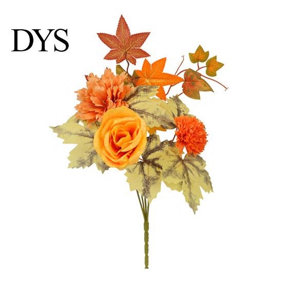 Simulation Greenery for Interior Decoration Artificial Fall Flowers, Faux Silk Flower Arrangement, Realistic Bouquet Long Lasting Flowers Weddings